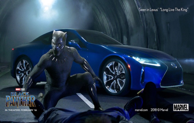 Super Hero Lexus LC500  in “Black Panther”