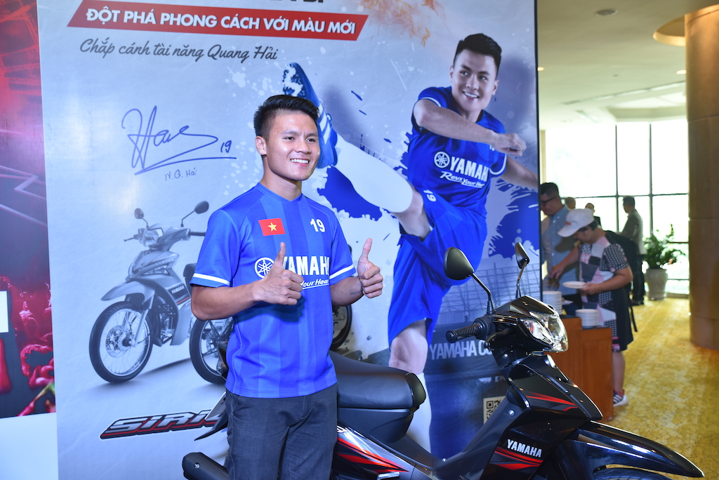 Cầu thủ Quang Hải - Đại sứ thương hiệu Yamaha Motor Việt Nam
