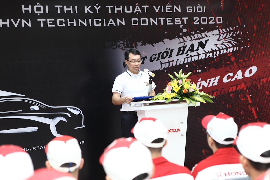 Ông Hirokazu Sugiyama, Trợ lý Giám đốc Honda Việt Nam phát biểu
