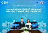 Lado Taxi ký biên bản ghi nhớ mua và thuê bổ sung 2.500 ô tô điện VinFast