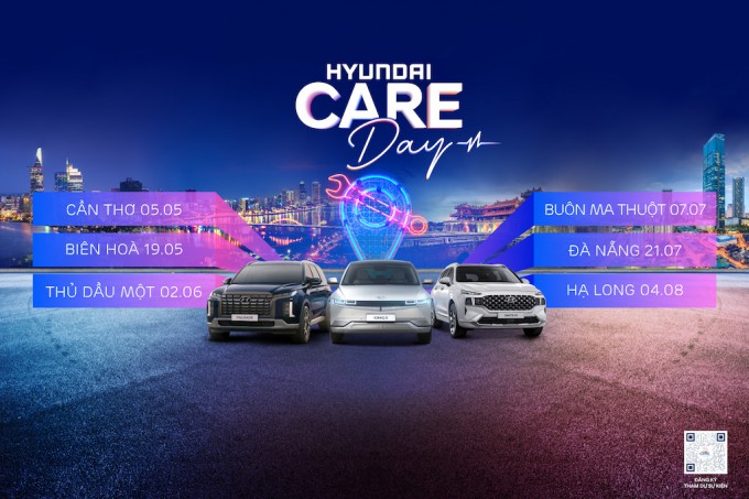Hyundai Care Day 2024 – Ngày hội chăm sóc xe Hyundai sắp diễn ra tại 6 tỉnh thành