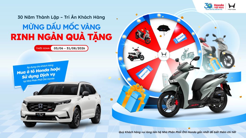 Khuyến mại đặc biệt cho khách hàng mua ôtô Honda